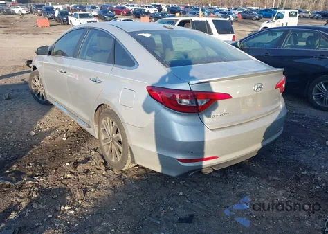 2016 Hyundai Sonata Sport z USA, uszkodzony, nr VIN 5NPE34AF1GH428986